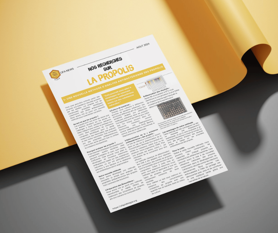 Avancées sur nos recherches sur les bienfaits de la Propolis sur la santé humaine 1 Recherche Propolis cover aout 2024